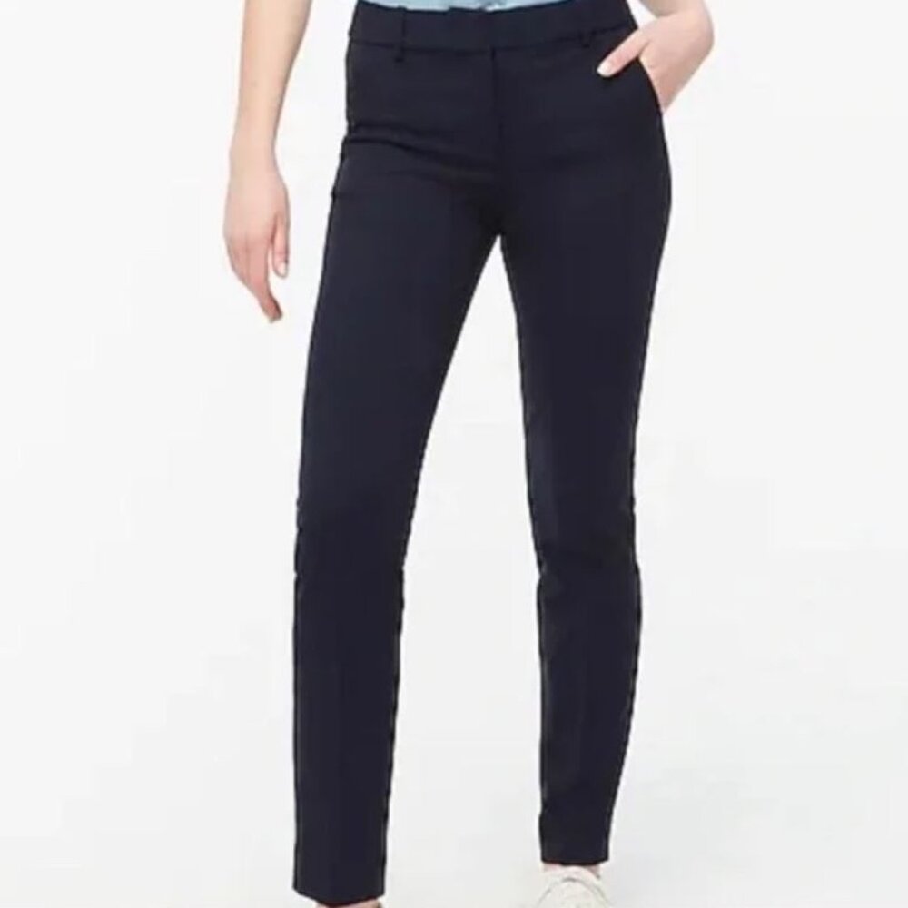 NWT J.Crew Full-length Ruby Pant in Stretch Twill Size 14 in NAVY